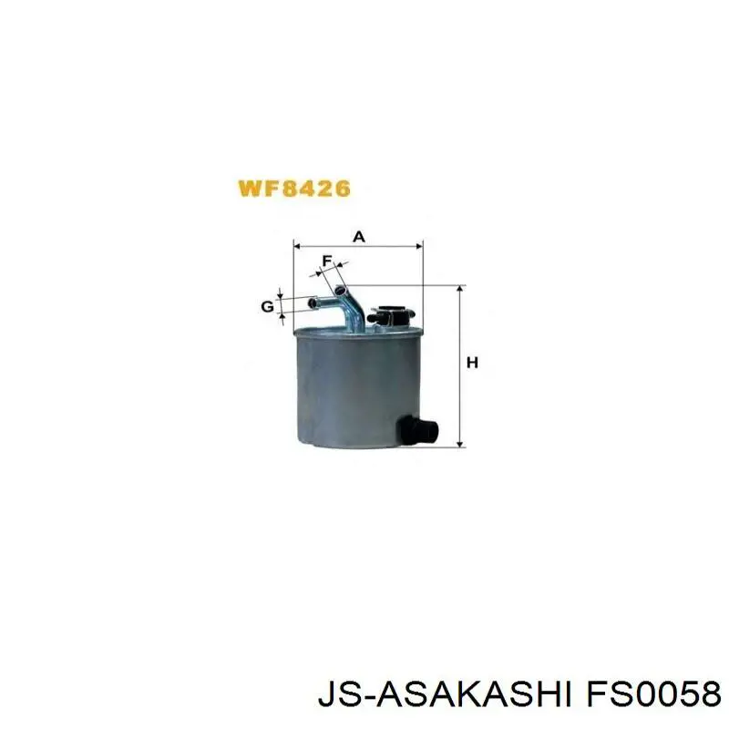 Filtr paliwa FS0058 JS Asakashi