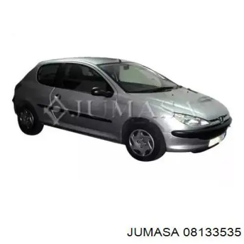 Do koszyka Błotnik przedni lewy Peugeot 206  2D