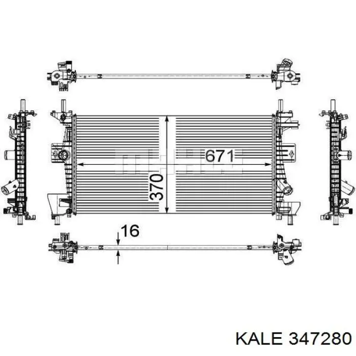 Do koszyka 347280 Kale Chłodnica silnika