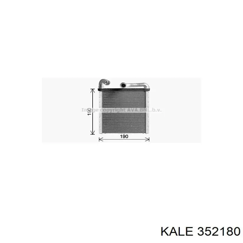 352180 Kale Chłodnica nagrzewnicy (ogrzewacza)