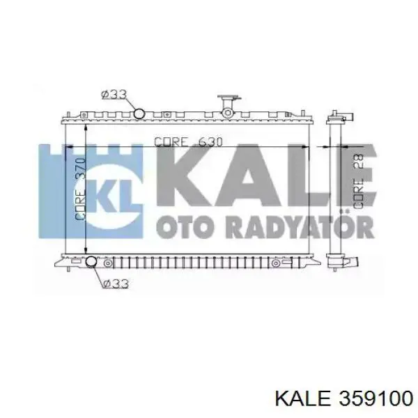 359100 Kale chłodnica silnika