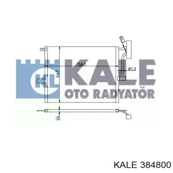 Do koszyka 384800 Kale Chłodnica klimatyzacji