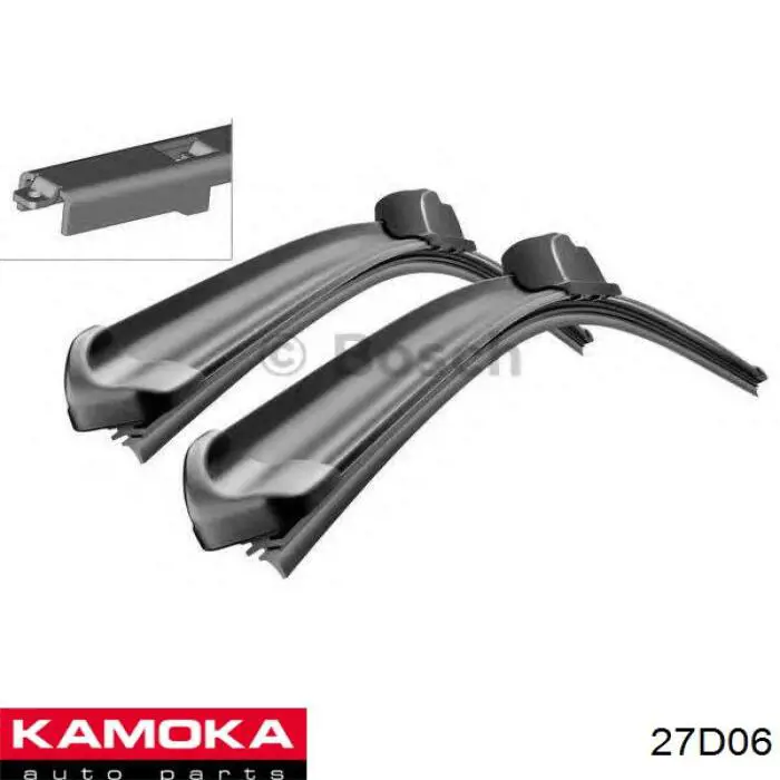 Do koszyka 27D06 Kamoka Pióro wycieraczki szyby przedniej, zestaw (2 szt.)