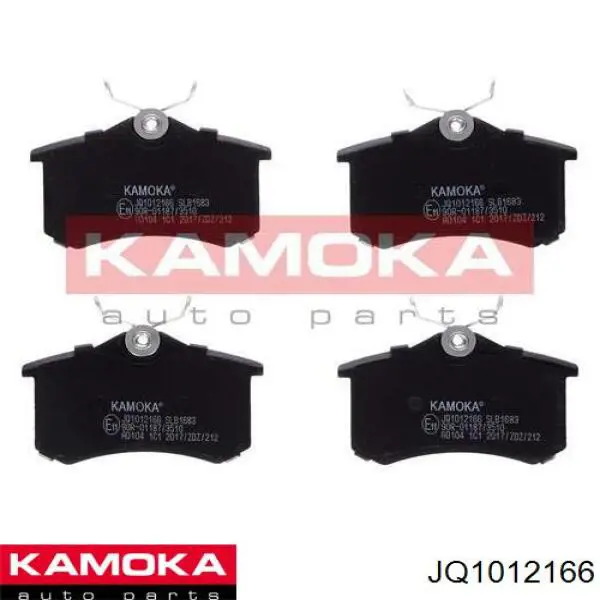 Okładziny (klocki) do hamulców tarczowych tylne Kamoka JQ1012166 cena, od 7,66 USD