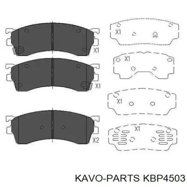 KBP-4503 Kavo Parts klocki hamulcowe przednie tarczowe