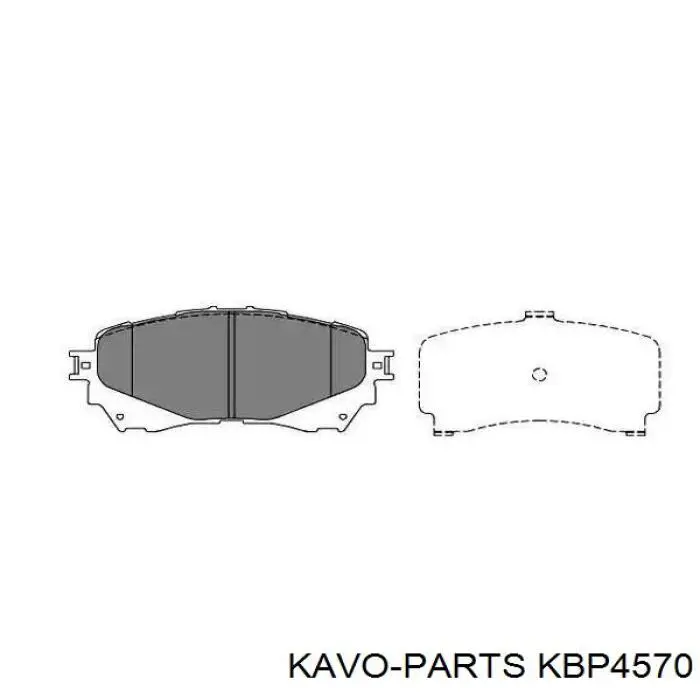 KBP-4570 Kavo Parts klocki hamulcowe przednie tarczowe