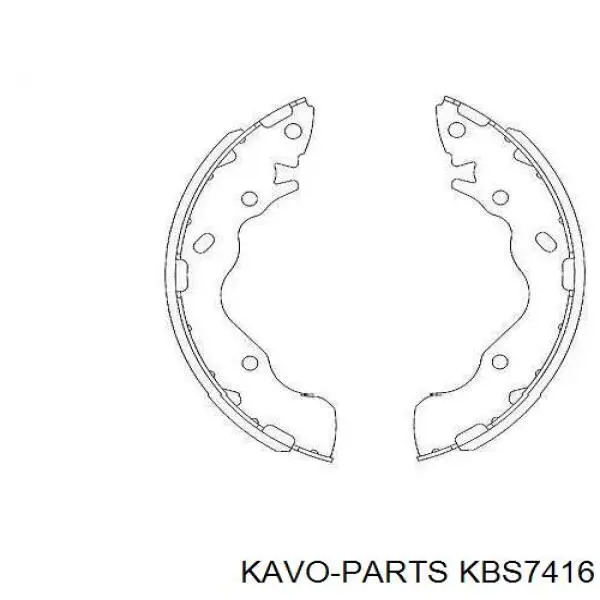 Klocki hamulcowe tylne bębnowe Kavo Parts KBS7416 cena, od 26,31 USD