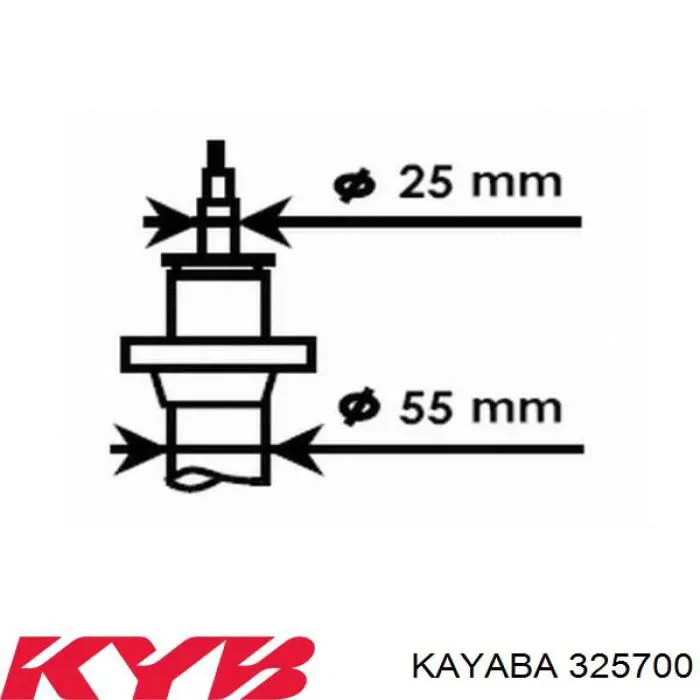 Do koszyka 325700 Kayaba Amortyzator przedni