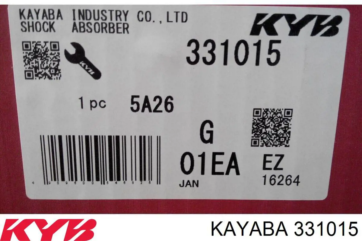 Do koszyka 331015 Kayaba Amortyzator przedni lewy