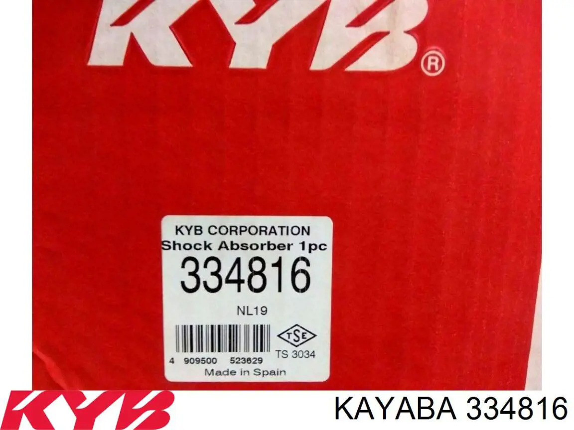 Do koszyka 334816 Kayaba Amortyzator przedni lewy