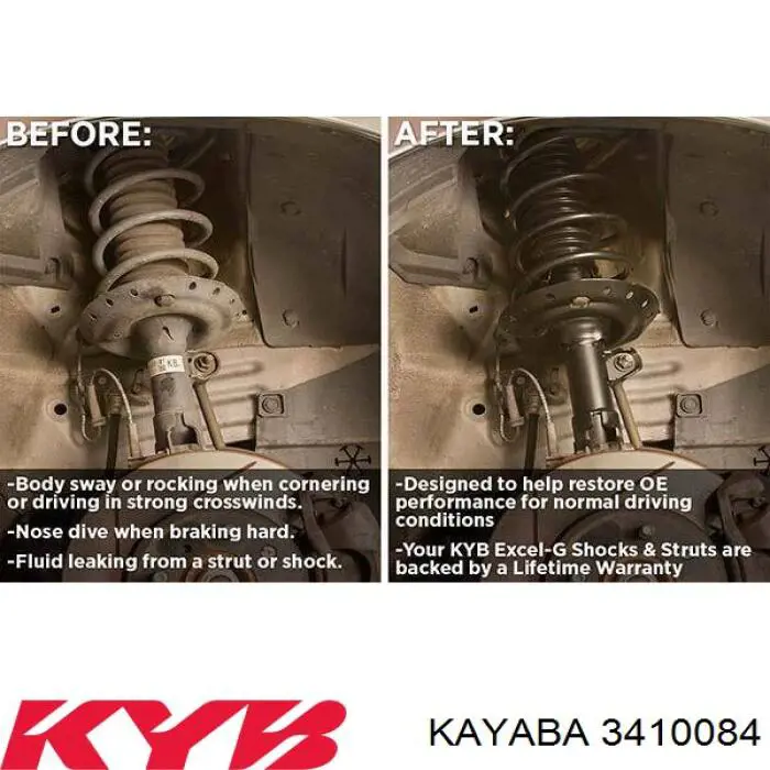 Do koszyka 3410084 Kayaba Amortyzator tylny