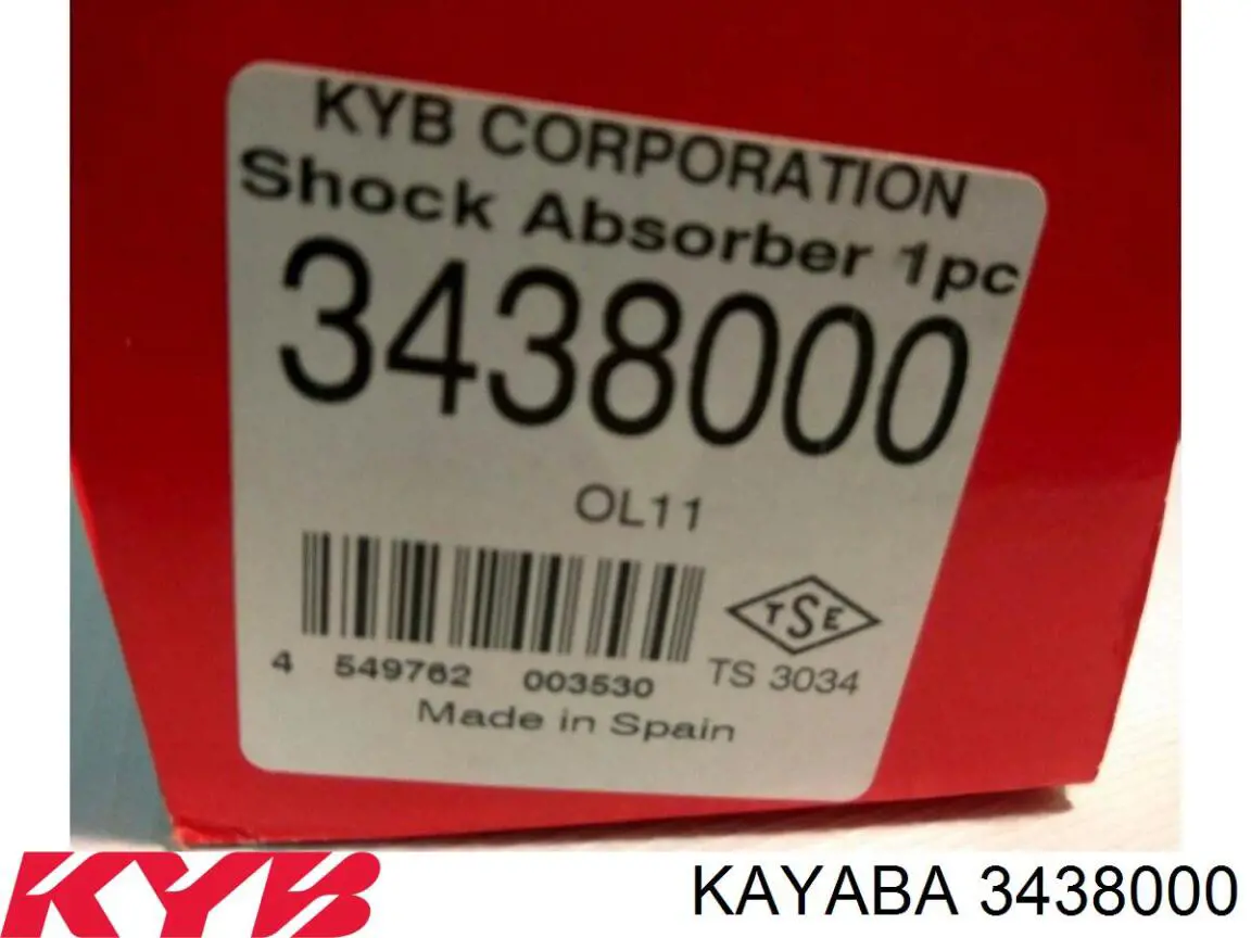 Do koszyka 3438000 Kayaba Amortyzator tylny