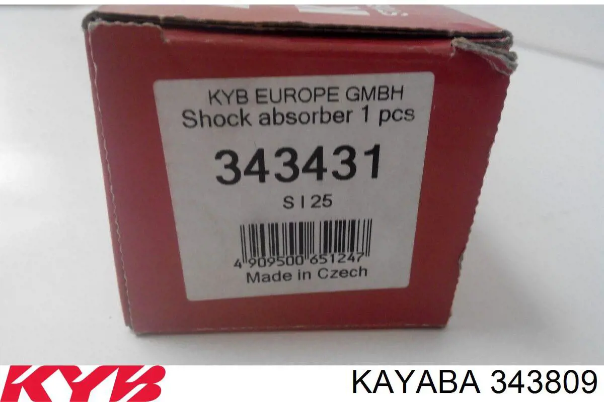 Do koszyka 343809 Kayaba Amortyzator tylny prawy