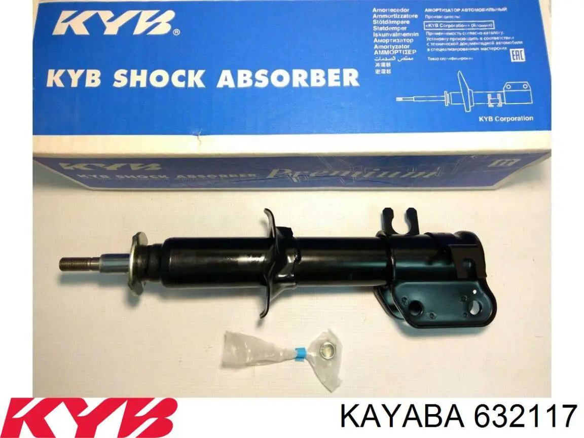 Do koszyka 632117 Kayaba Amortyzator przedni lewy