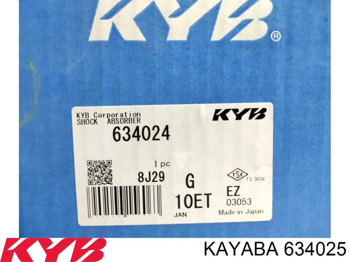 Do koszyka 634025 Kayaba Amortyzator przedni lewy