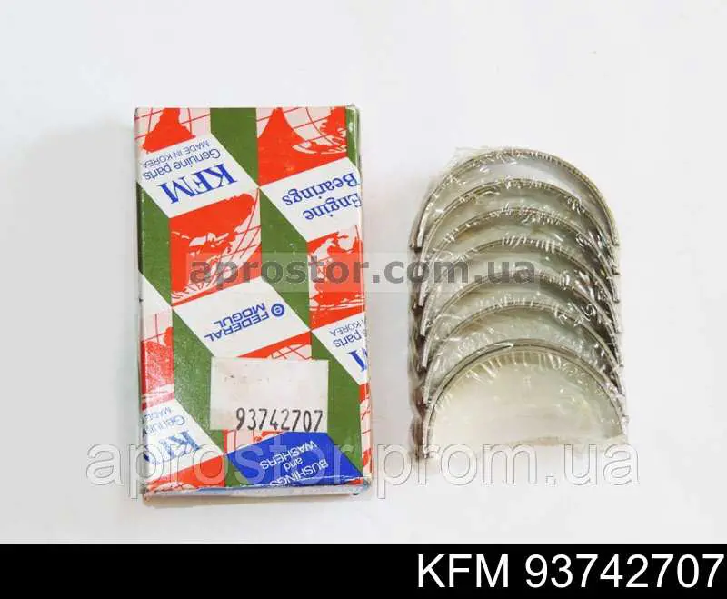 Panewki korbowodowe wału korbowego, zestaw, standardowe (STD) do Chevrolet Aveo II T250, T255