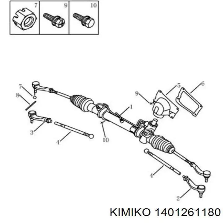 Drążek kierowniczy do Geely CK I 