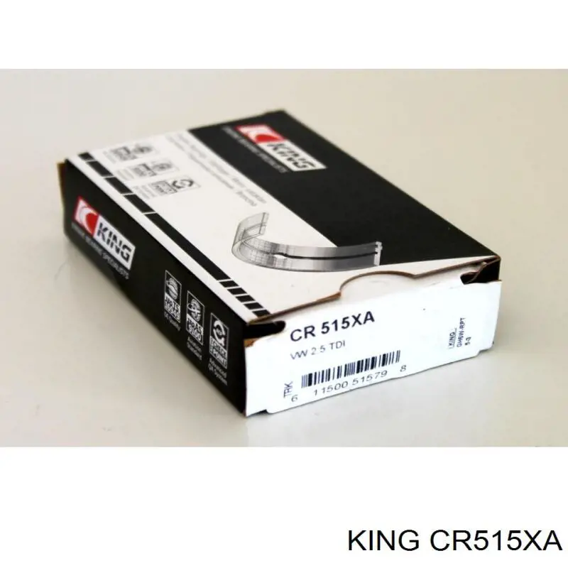 Panewki korbowodowe wału korbowego, zestaw, standardowe (STD) King CR515XA cena, od 95,43 USD