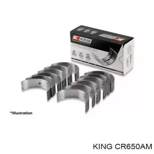 Panewki korbowodowe wału korbowego, zestaw, standardowe (STD) King CR650AM cena, od 25,25 USD
