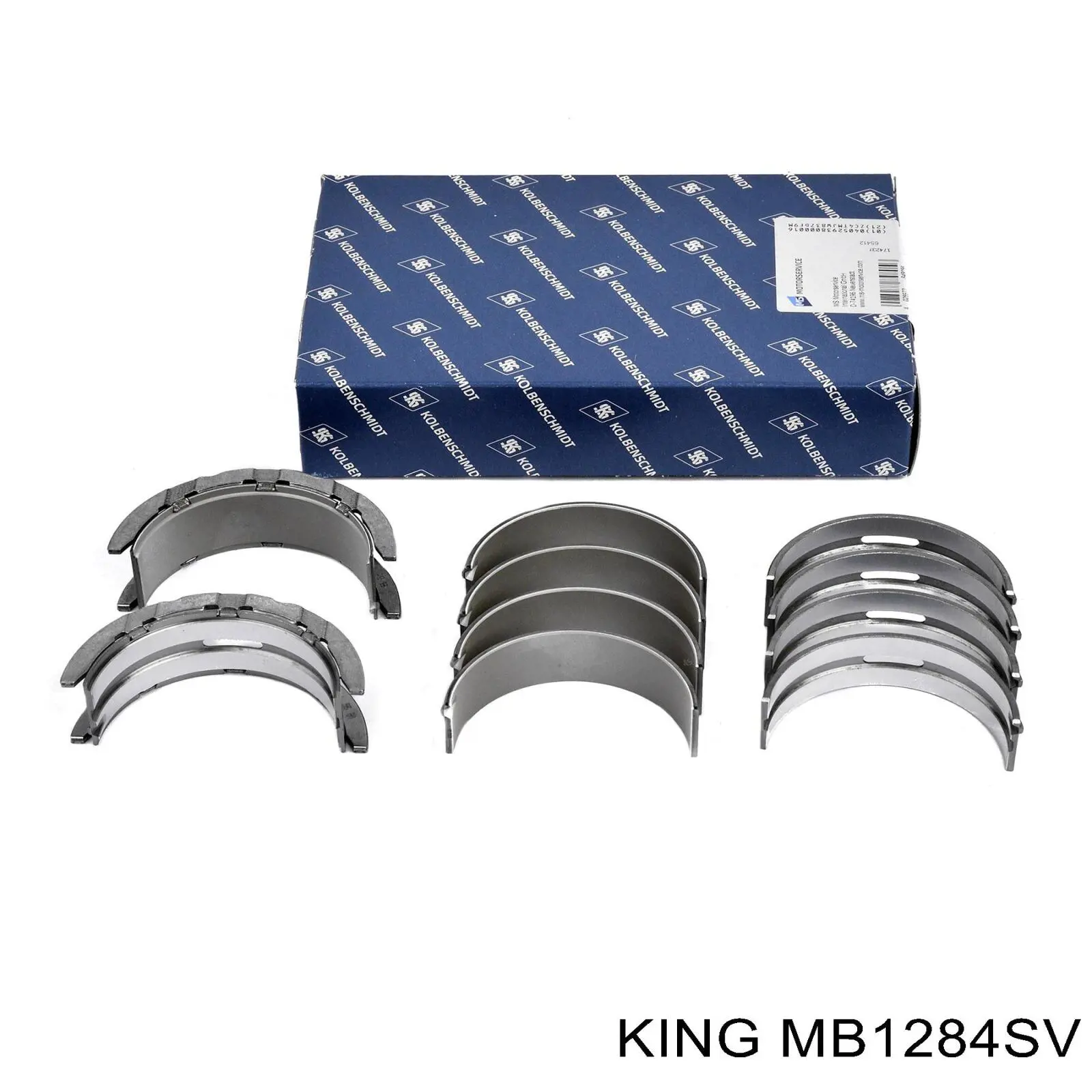 Panewki główne wału korbowego, zestaw, standardowe (STD) King MB1284SV cena, od 36,10 USD