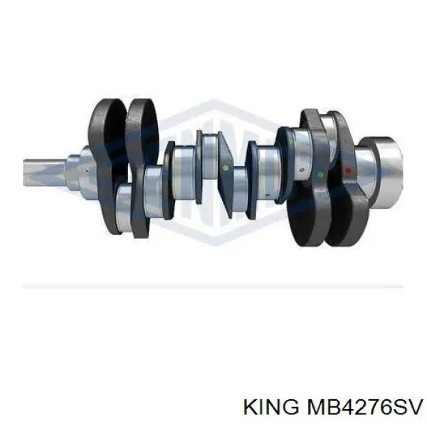Panewki główne wału korbowego, zestaw, standardowe (STD) King MB4276SV cena, od 220,51 USD
