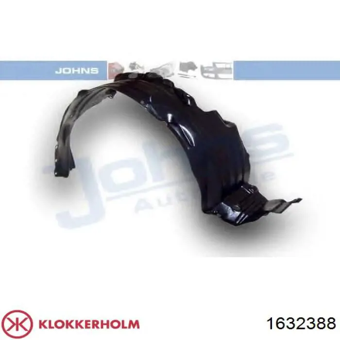 Do koszyka 1632388 Klokkerholm Nadkole błotnika przedniego prawe