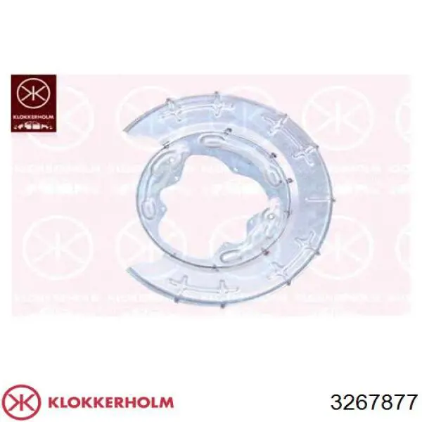 3267877 Klokkerholm Osłona tarczy hamulcowej tylnej lewa