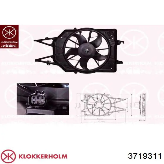 Do koszyka 3719311 Klokkerholm Błotnik przedni lewy