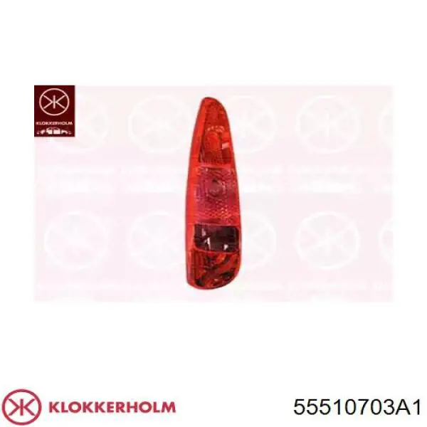 Lampa zespolona tylna lewa do Peugeot 807  E