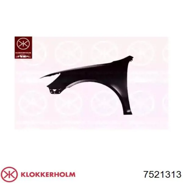 Błotnik przedni lewy Klokkerholm 7521313 cena, od 96,79 USD
