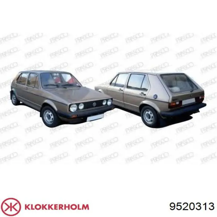  Błotnik przedni lewy Volkswagen Golf 1