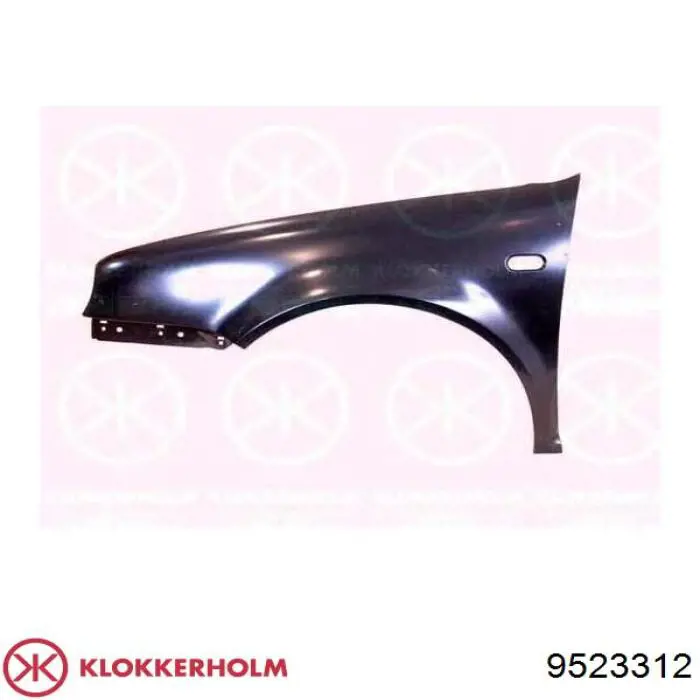 Do koszyka 9523312 Klokkerholm Błotnik przedni prawy