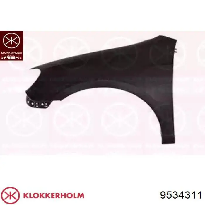 Błotnik przedni lewy Klokkerholm 9534311 cena, od 55,66 USD