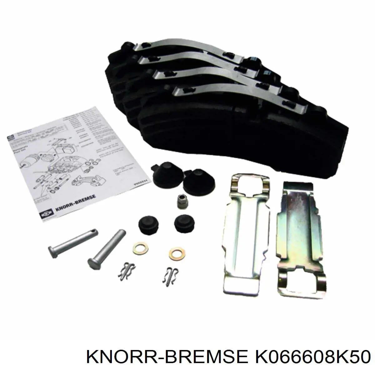Do koszyka K066608K50 Knorr-bremse Okładziny (klocki) do hamulców tarczowych tylne