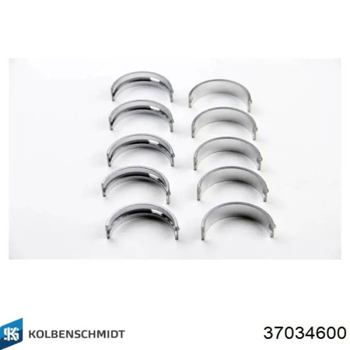 Panewki główne wału korbowego, zestaw, standardowe (STD) Kolbenschmidt 37034600 cena, od 37,59 USD