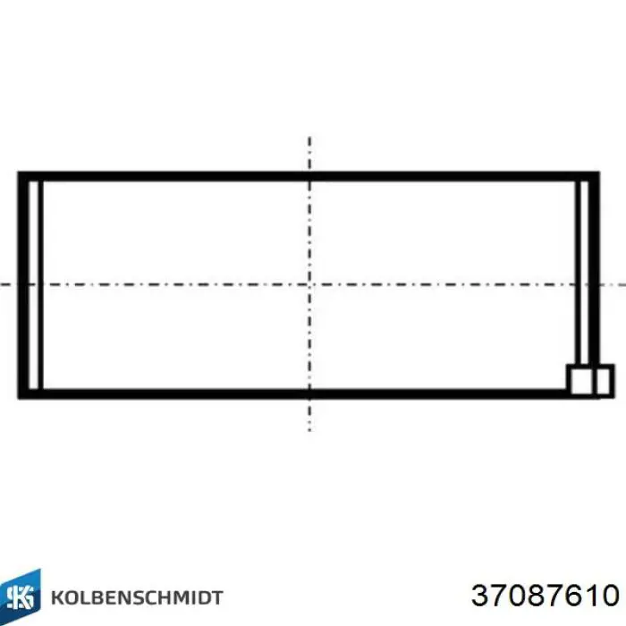 Panewki korbowodowe wału korbowego, zestaw, 1. naprawa (+0,25) Kolbenschmidt 37087610 cena, od 10,24 USD