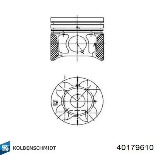 Tłok, komplet na 1 cylinder, 2. naprawa (+0,50) Citroen C4 PICASSO I minivan (UD) (2006 - 2013) cena, od 84,76 USD