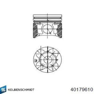 Tłok, komplet na 1 cylinder, 2. naprawa (+0,50) Yenmak 3104498050 cena, od 73,81 USD
