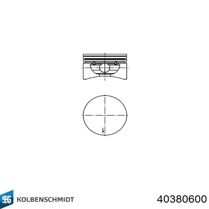 Do koszyka 40380600 Kolbenschmidt Tłok, komplet do jednego cylindru, STD
