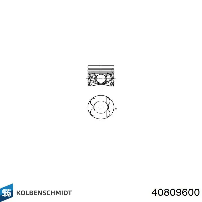 Do koszyka 40809600 Kolbenschmidt Tłok, komplet do jednego cylindru, STD