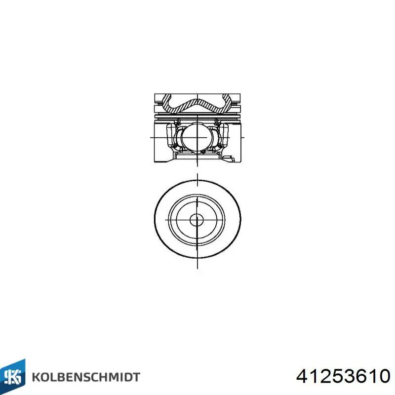 Pierścienie tłokowe na 1 cylinder, 2. naprawa (+0,50) Volvo S40 2 (MS)