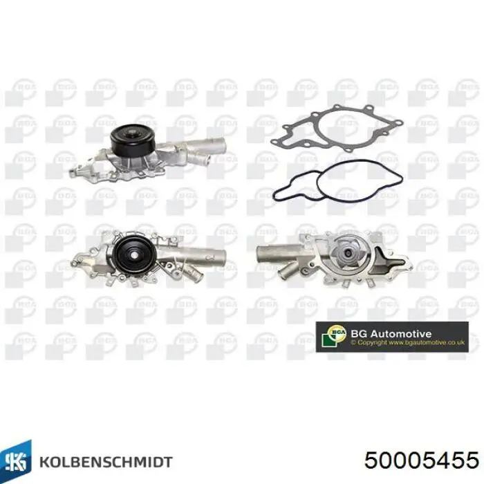 Do koszyka 50005455 Kolbenschmidt Pompa chłodząca wodna