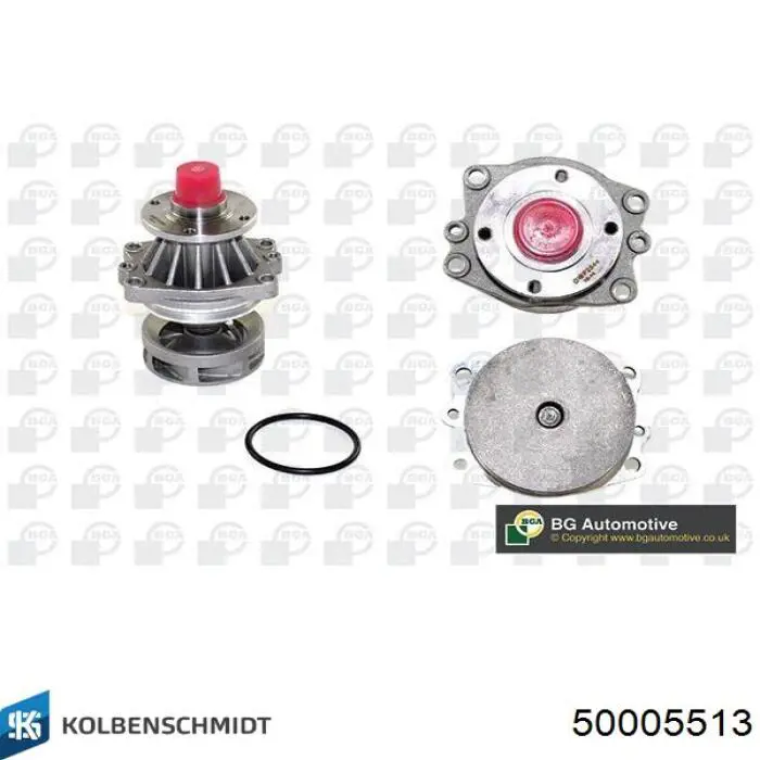 Do koszyka 50005513 Kolbenschmidt Pompa chłodząca wodna