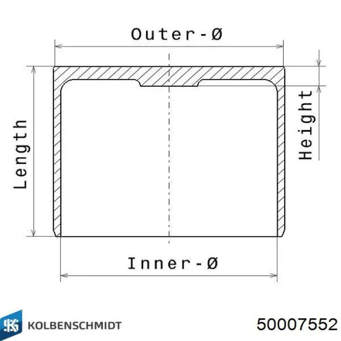 50007552 Kolbenschmidt kompensator hydrauliczny (popychacz hydrauliczny, popychacz zaworu)