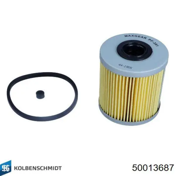 Do koszyka 50013687 Kolbenschmidt Filtr paliwa