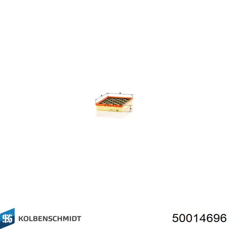 Filtr powietrza Kolbenschmidt 50014696 cena, od 9,23 USD