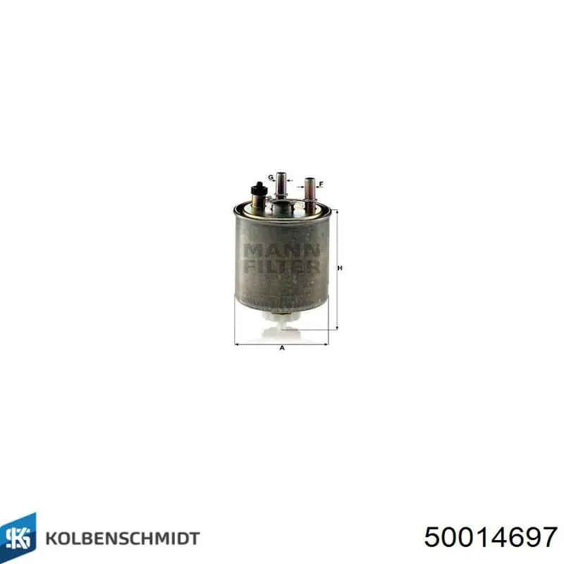 50014697 Kolbenschmidt Filtr paliwa