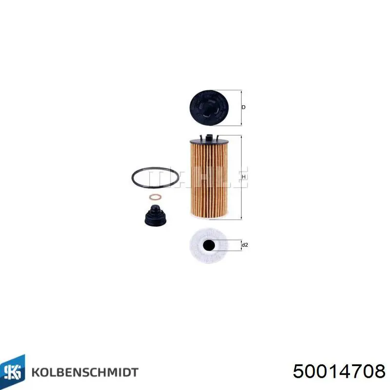 50014708 Kolbenschmidt Filtr powietrza