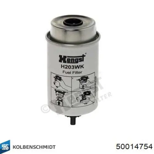 Filtr paliwa Kolbenschmidt 50014754 cena, od 15,15 USD