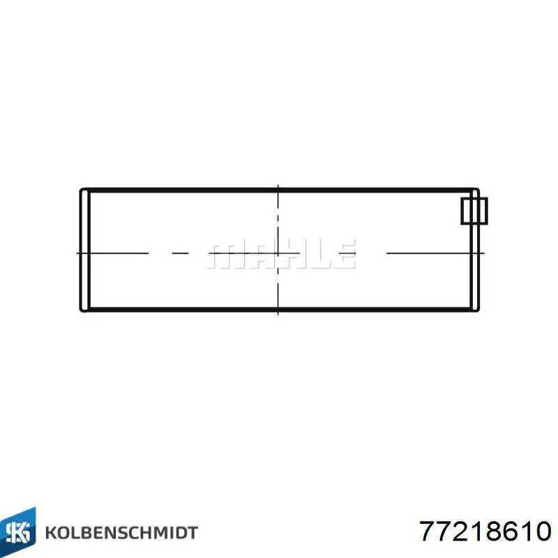 Panewki korbowodowe wału korbowego, zestaw, 1. naprawa (+0,25) Kolbenschmidt 77218610 cena, od 207,41 USD
